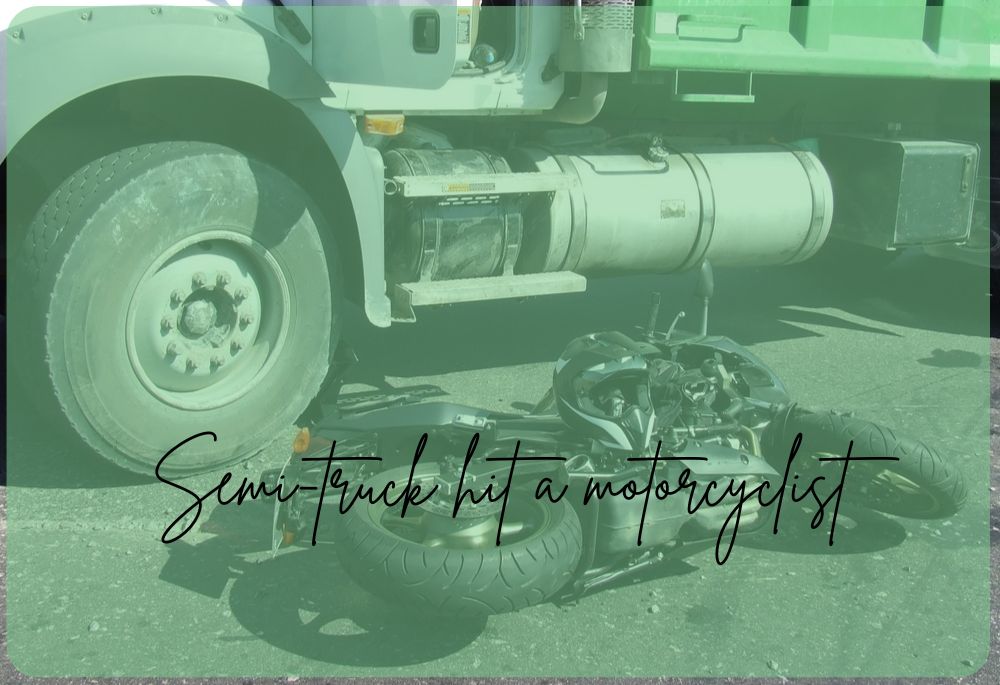 Semi Collides with Motorcycle in Fatal Accident - Featured Image