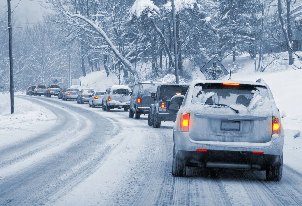 Late Winter Fog, Wind, Rain, Sleet, & Snow Bring A Mixed Bag Of Weather Hazards For Hoosier Drivers - Featured Image