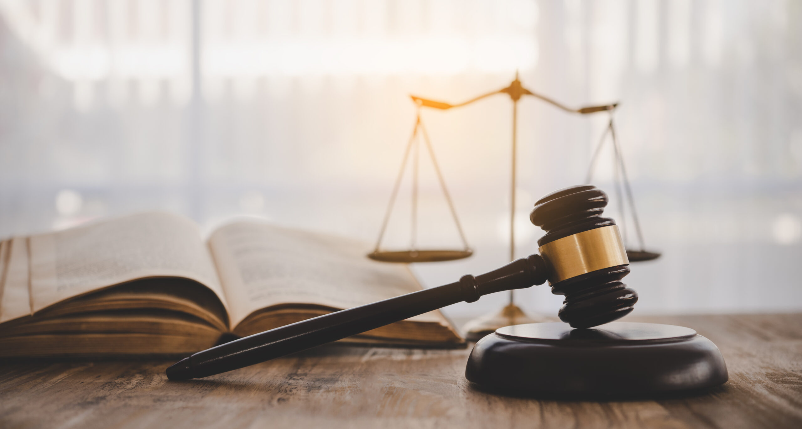 Best Law Firm Law theme, mallet of the judge, law enforcement officers, evidence-based cases and documents taken into account