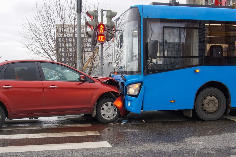 Photo of Bus Accident Scene