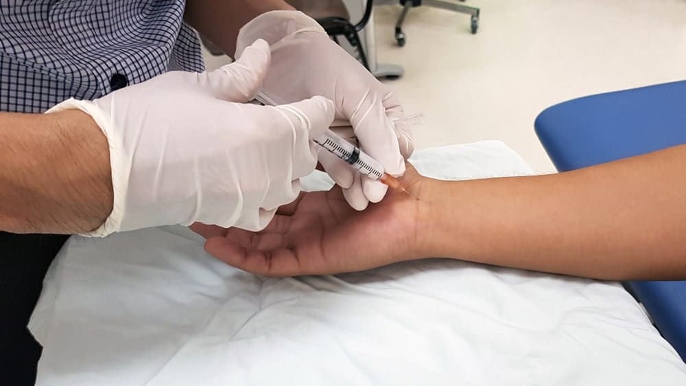 Anesthesia Injected Into Hand