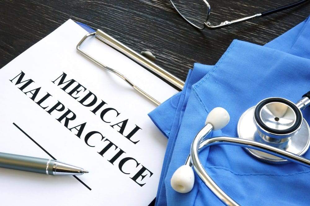 Medical Malpractice Documents With Stethoscope